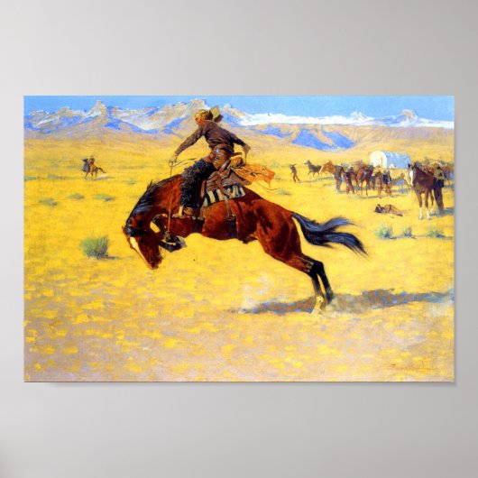 Remington Old West Horse and Cowboy Poster (Voorkant)