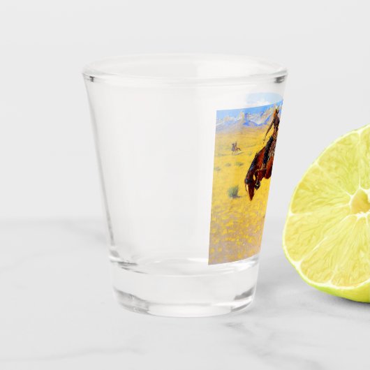 Remington Old West Horse and Cowboy Shot Glas (Links)