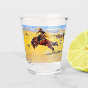 Remington Old West Horse and Cowboy Shot Glas