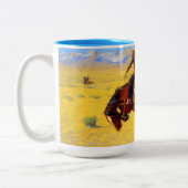 Remington Old West Horse and Cowboy Tweekleurige Koffiemok (Links)