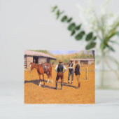 Remington - Polo Ponies kopen in het westen Briefkaart (Staand voorkant)