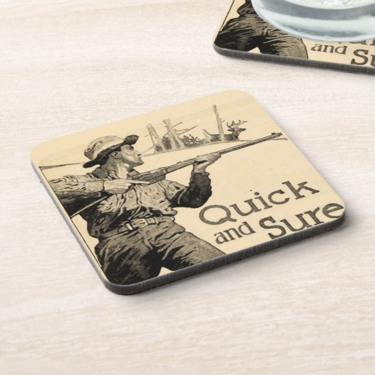  Remington Quick Sure Rifle Drink-kust Onderzetter (Linkerzijde)