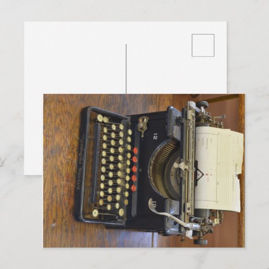 Remington-schrijfmachine Briefkaart (Voorkant / Achterkant)