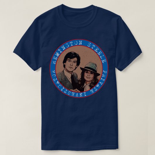 Remington Steele 80s-show T-shirt (Design voorkant)