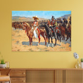 Remington The Mexican Major Painting Canvas Afdruk (Insitu (Woonkamer))