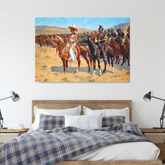 Remington The Mexican Major Painting Canvas Afdruk (Insitu (Slaapkamer))