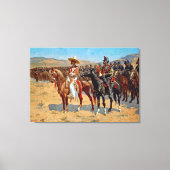 Remington The Mexican Major Painting Canvas Afdruk (Voorkant)