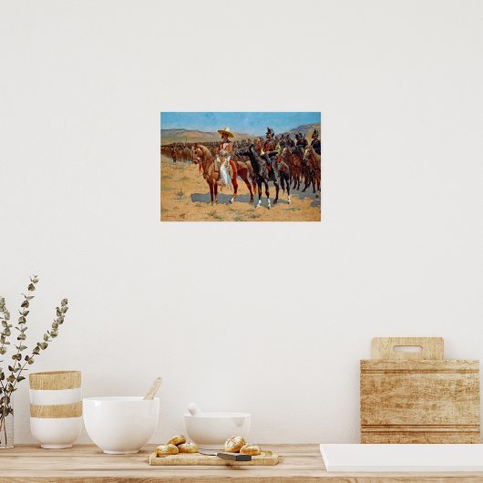Remington The Mexican Major Painting Poster (Keuken)