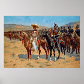 Remington The Mexican Major Painting Poster (Voorkant)