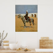 Remington's Cavalryman of the Line, Mexico (1889) Poster (Keuken)