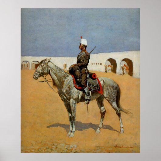 Remington's Cavalryman of the Line, Mexico (1889) Poster (Voorkant)