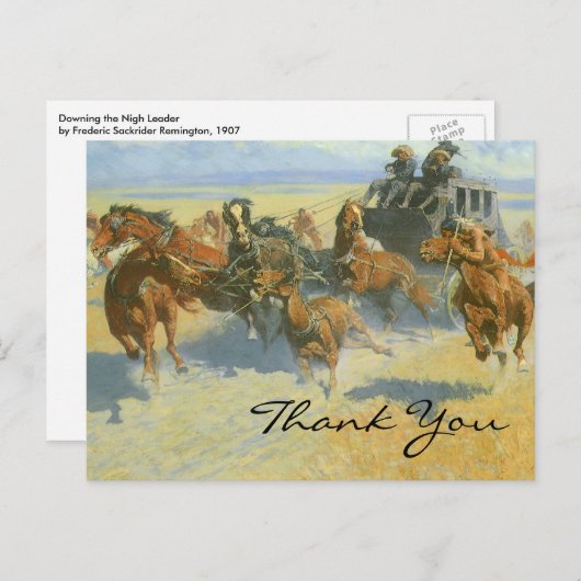 Remington's Downing the Nigh Leader Briefkaart (Voorkant / Achterkant)