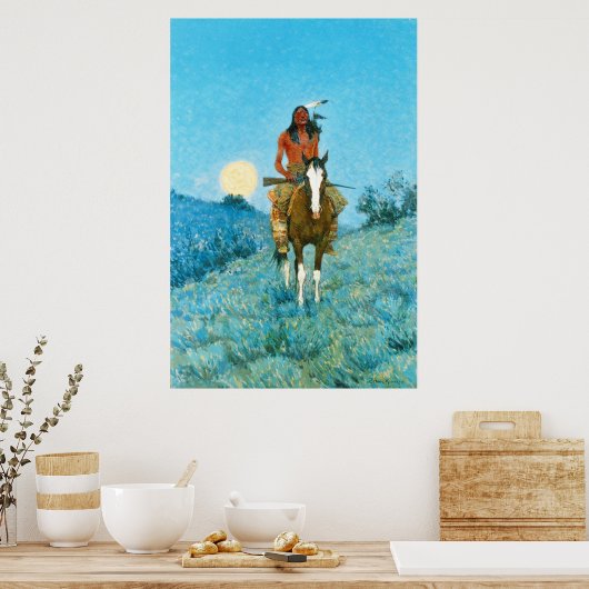 Remington's Native American op horeca Poster (Keuken)