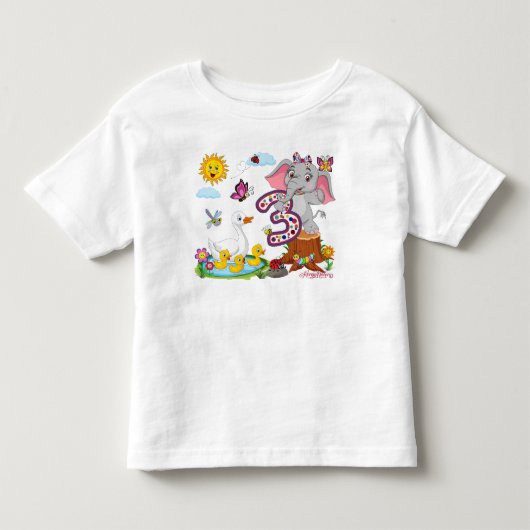 Remi's 3e verjaardag kinder shirts (Voorkant)