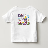 Remi's 3e verjaardag kinder shirts (Achterkant)