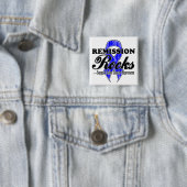 Remissie Rocks - Colon Cancer Awareness Vierkante Button 5,1 Cm (In situ)
