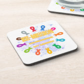 Remissie van kankerlinten bier onderzetter (Linkerzijde)