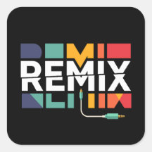 Remix Audio | DJ Muziek Retro Geometrische Grafiek
