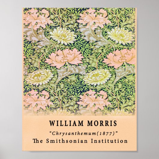  Remixed William Morris Chrysanthemum Poster (Voorkant)