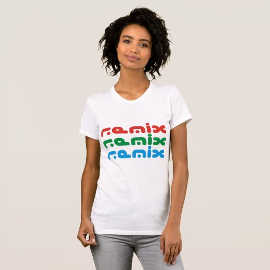 remixen t-shirt (Voorkant volledig)