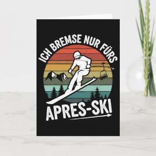 Remmen alleen voor Apres-ski skiën Ski rijden Ski Kaart