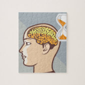 Remmen en handklokken bij het denkproces legpuzzel (Verticaal)