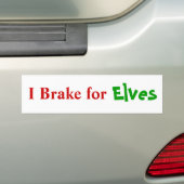 Remmen voor Elves Bumpersticker (Op auto)