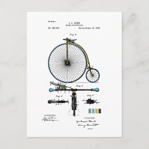 Remmen voor fietsen - J.A. Hems Patent Colored Briefkaart