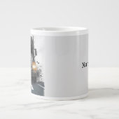 Remmen voor koffie trucker thema grote koffiekop (Voorkant)