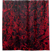 Remmers: Rode Abstracte doucherek Douchegordijn (Voorkant)