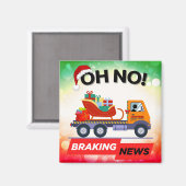 REMNIEUWS - Santa's Delivery Setback Magneet (Voorkant / Achterkant)