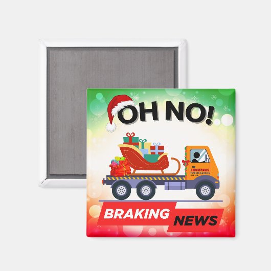 REMNIEUWS - Santa's Delivery Setback Magneet (Voorkant / Achterkant)