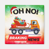 REMNIEUWS - Santa's Delivery Setback Magneet (Voorkant)