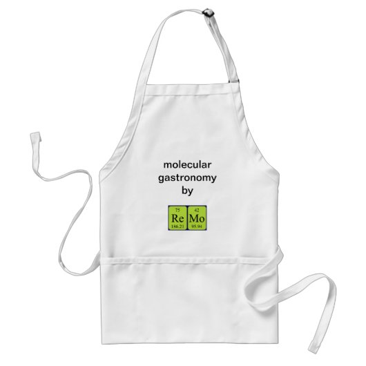 Remo periodieke table name apron standaard schort (Voorkant)