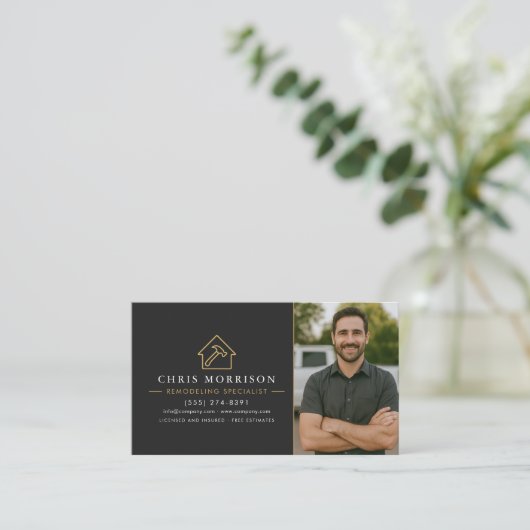 Remodeling Specialist Photo Construction Visitekaartje (Staand voorkant)