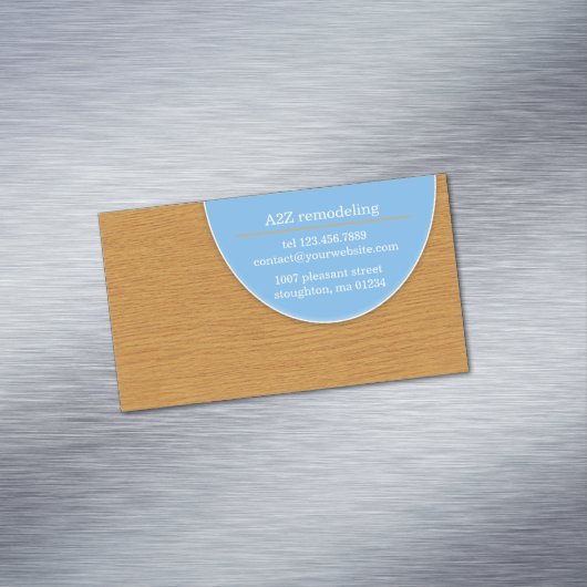remodellering van timmerwerk magnetisch visitekaartje (Voorbeeld)