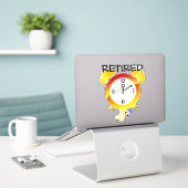 Remoe-alarmklok, populair ontwerp, sticker (Laptop op bureau)