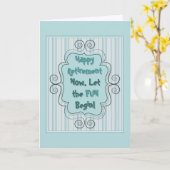 Remoe Blue Swirlie Kaart (Gele Bloem)