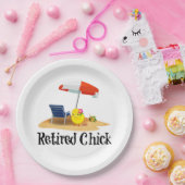 Remoe Chick - hibiscus Papieren Bordje (Feest)