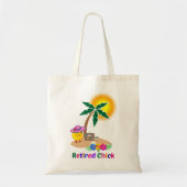 Remoe Chick op Tropisch eiland Tote Bag (Voorkant)