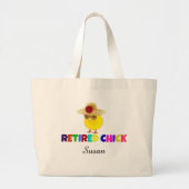 Remoe Chick, zo schattig. Aanpassen met jouw naam. Grote Tote Bag (Voorkant)