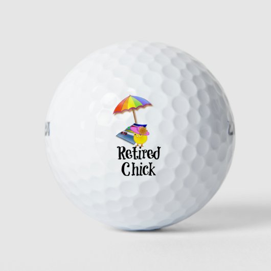 Remoe Chick, zo schattig. Golfballen (Voorkant)