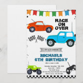 Remote Control Cars party invitation Kaart (Voorkant / Achterkant)