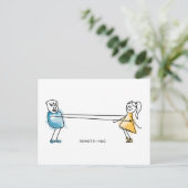 Remote-Hug Briefkaart (Staand voorkant)