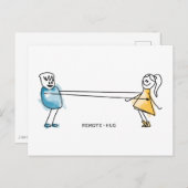 Remote-Hug Briefkaart (Voorkant / Achterkant)