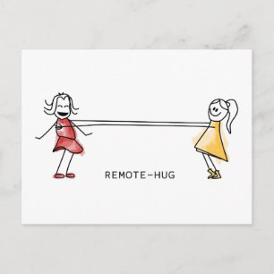 Remote-Hug Briefkaart