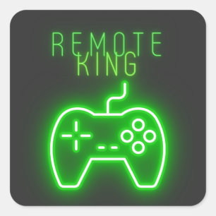 Remote King voor de spelconsole Vierkante Sticker