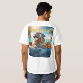 Remote Life Guinee Pig Humor Mannen T-shirt (Achterkant volledig)