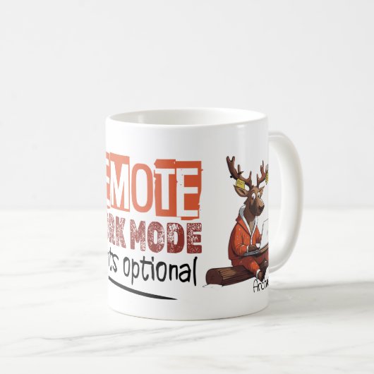 Remote Life Partner Pair Werk vanuit huis Grappige Koffiemok (Voorkant rechts)