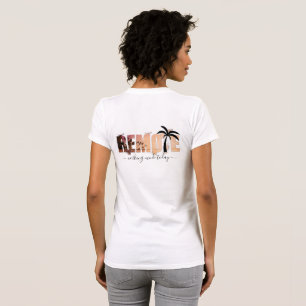 Remote Splash Palm Tree Silhouette T-shirt